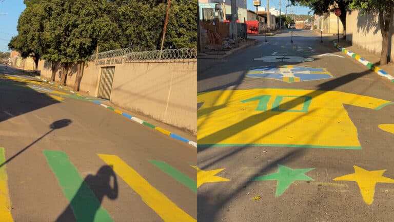Ficou lindo! Crianças e professores da Escola Maria José de Paula entram no clima da Copa em João Pinheiro