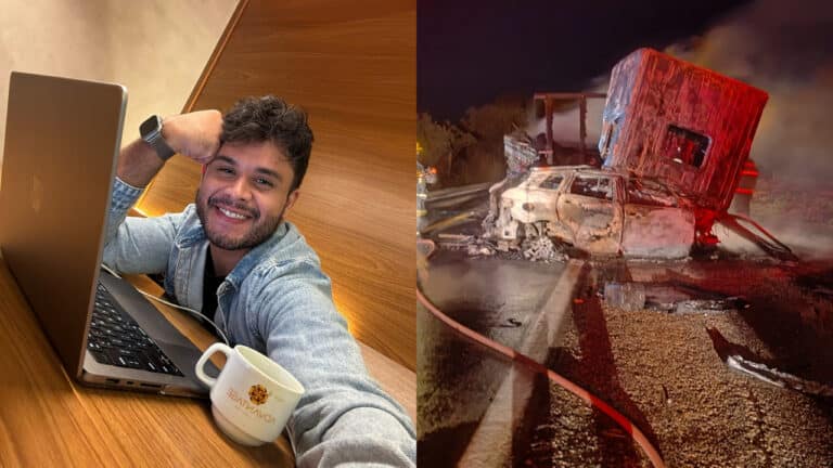 Publicitário de Paracatu é identificado como motorista morto carbonizado em acidente na BR-040, em João Pinheiro