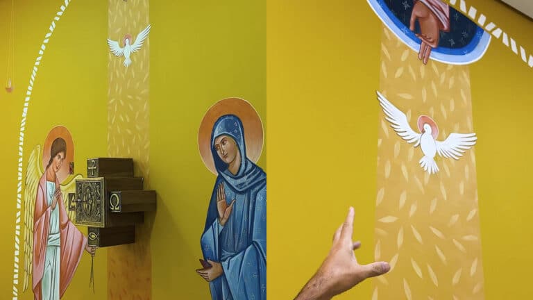 Veja o que simboliza a pintura sacra da Capela do Santíssimo na igrejinha da COENGE, em João Pinheiro