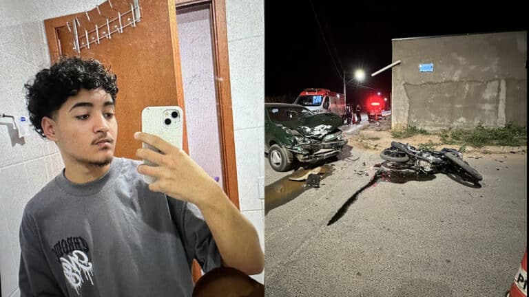 Tragédia na COHAB! Jovem de 18 anos morre após moto em alta velocidade bater de frente com carro em João Pinheiro