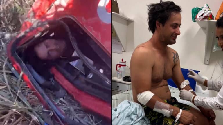 "Deus me deu uma nova oportunidade", diz motorista de guincho que caiu de ponte e saiu ileso na BR-040 em João Pinheiro