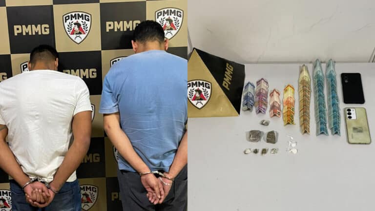 Polícia estoura casa do tráfico aprende maconha, cocaína e traficante e usuário acabam presos em João Pinheiro