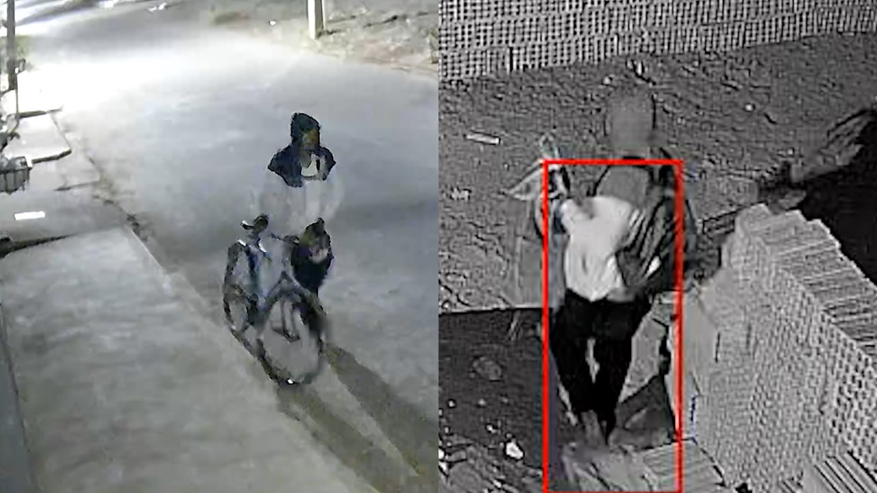 De bicicleta e cabeça coberta, ladrão invade duas construções e some com 60 metros de fiação em João Pinheiro