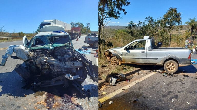 Tragédia! Filhos morrem e pais ficam gravemente feridos após acidente na BR-040 em São Gonçalo do Abaeté