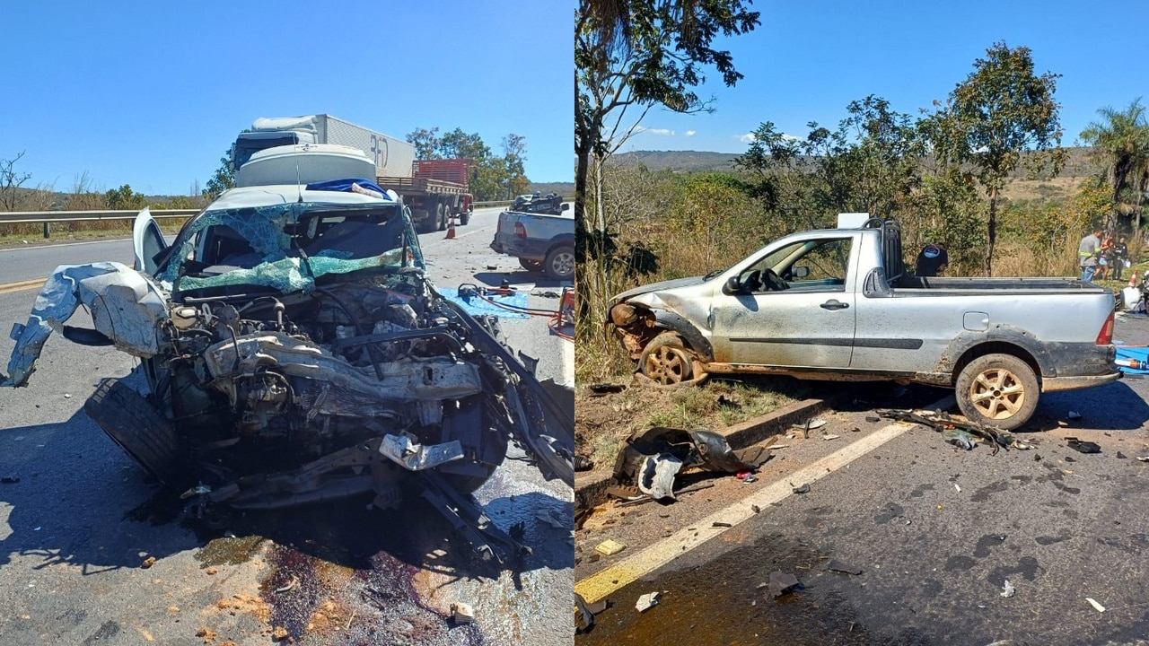 Tragédia! Filhos morrem e pais ficam gravemente feridos após acidente na BR-040 em São Gonçalo do Abaeté