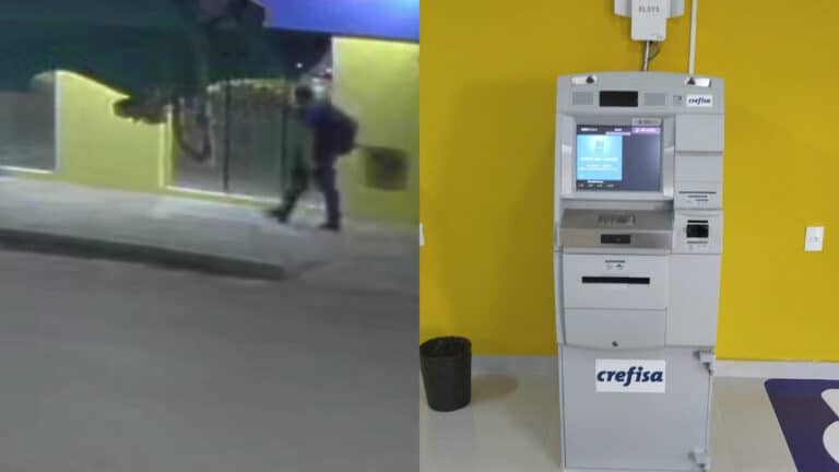 Agência da Crefisa é invadida e ladrão leva 3 computadores, deixando dinheiro e celular para trás, em João Pinheiro
