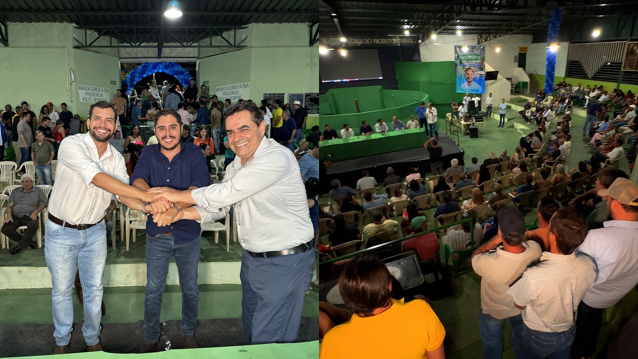 Tatersal lotado marca lançamento da pré-candidatura de Geraldinho Porto a deputado estadual em João Pinheiro