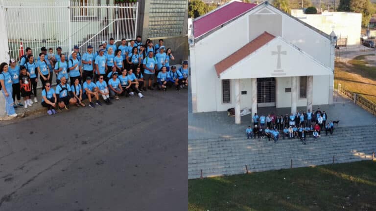 Fé que não cansa! 66 romeiros saem de João Pinheiro e caminham a noite inteira até o Santuário de Andrequicé