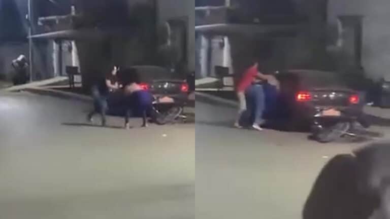 Pau quebrou! Vídeo mostra mulheres trocando tapas, socos e puxões de cabelo no meio da rua em João Pinheiro