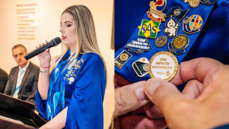 Juliana Paula toma posse como nova presidente do Rotary Club Participação de João Pinheiro