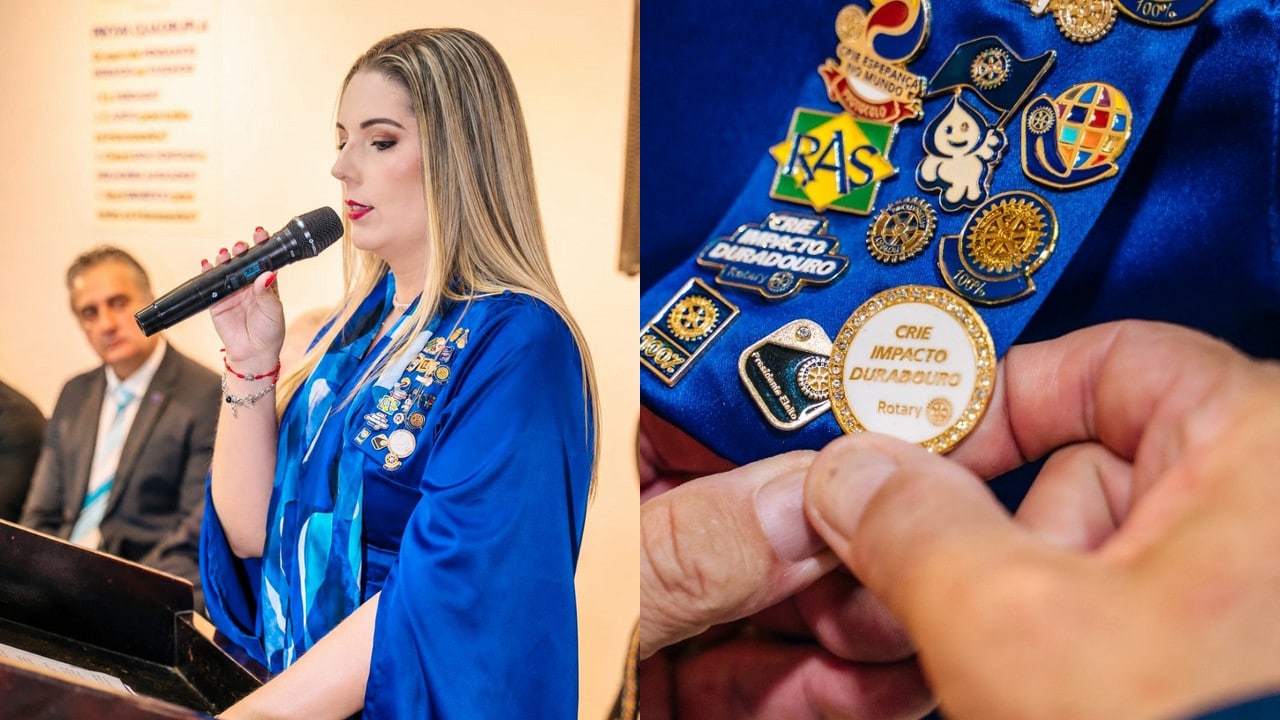 Juliana Paula toma posse como nova presidente do Rotary Club Participação de João Pinheiro