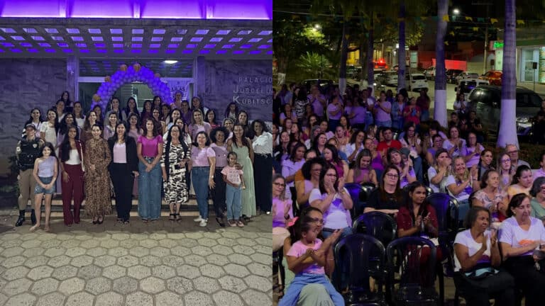 Prefeitura de João Pinheiro fica iluminada de lilás durante todo o mês em campanha contra a violência doméstica