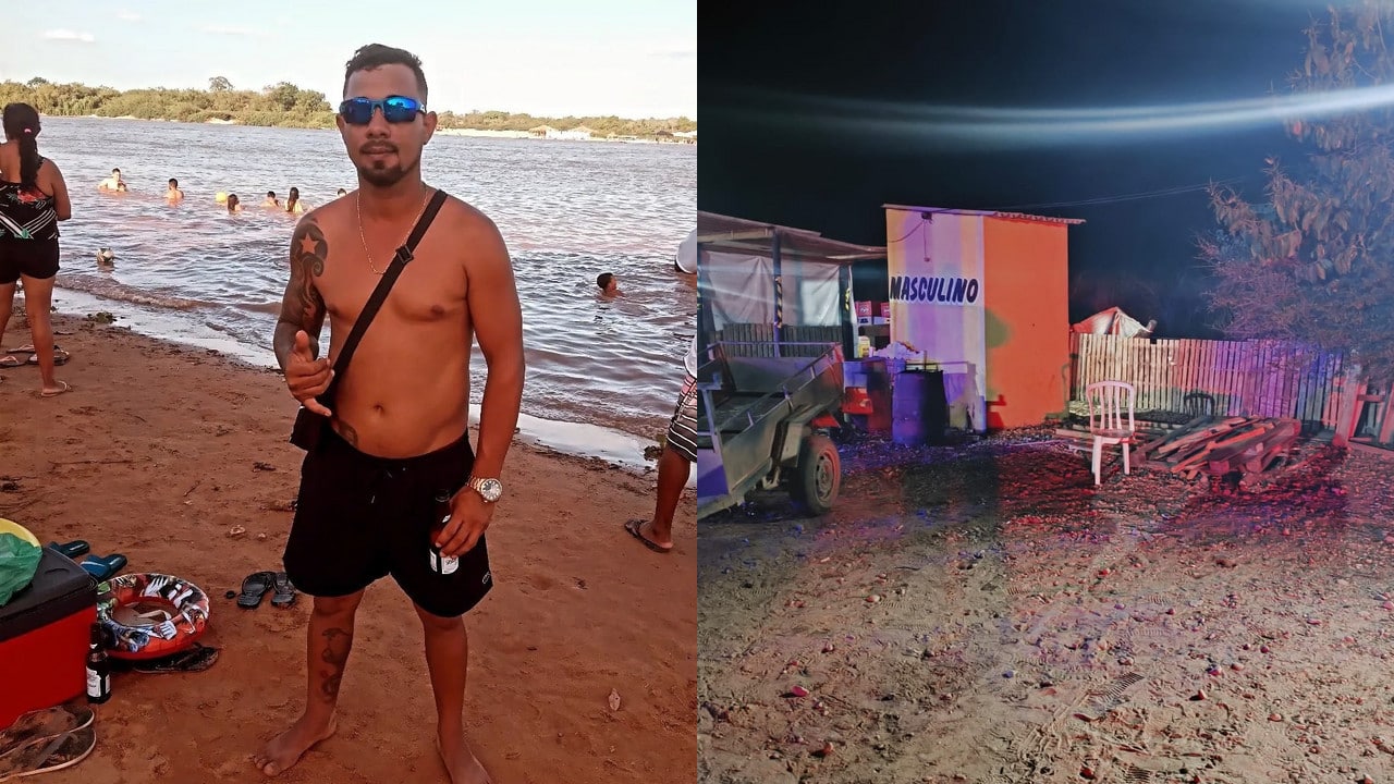 Homem é baleado 9 vezes por atirador encapuzado ao sair do banheiro em forró de Brasilândia de Minas
