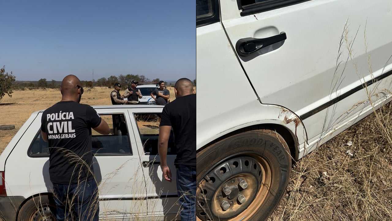 Três dias depois, Fiat Uno de jovem sequestrado é encontrado na BR-040, próximo à balança, em João Pinheiro