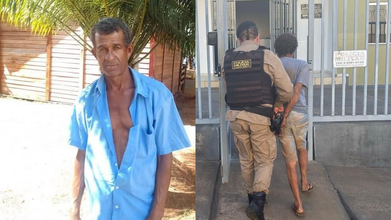 Homem de 54 anos morre após levar duas facadas no peito em Presidente Olegário; suspeito é preso pela Polícia