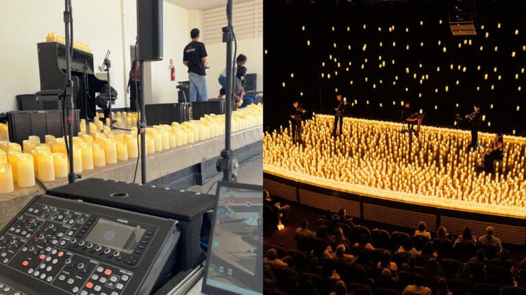 É hoje! Montagem do Starlight Concert já começou em João Pinheiro para noite de clássicos do rock à luz de velas