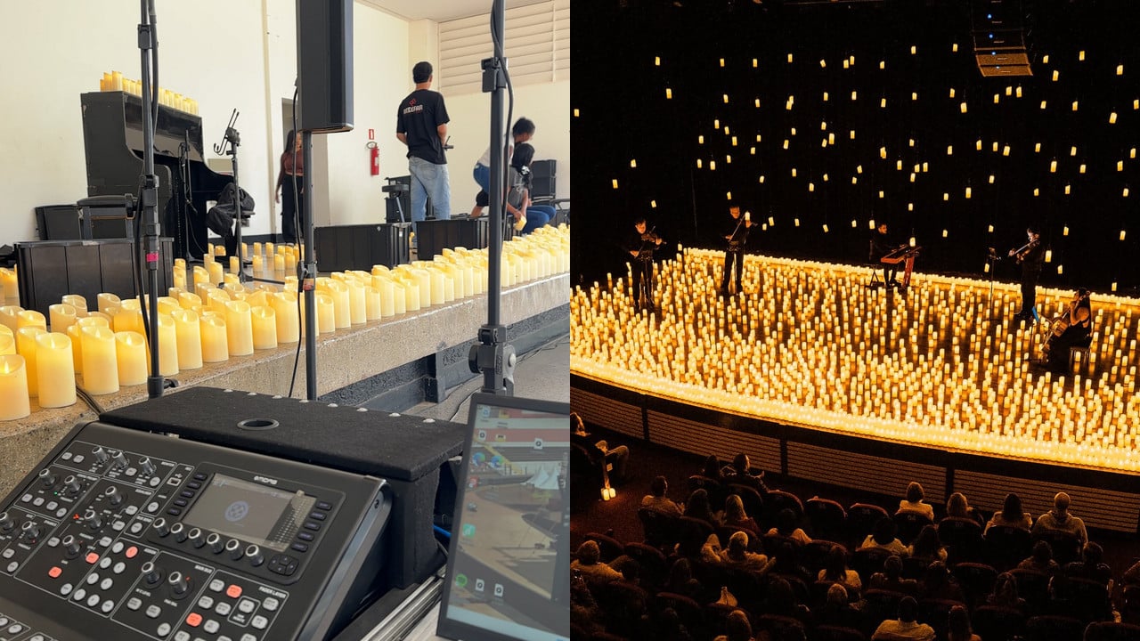 É hoje! Montagem do Starlight Concert já começou em João Pinheiro para noite de clássicos do rock à luz de velas