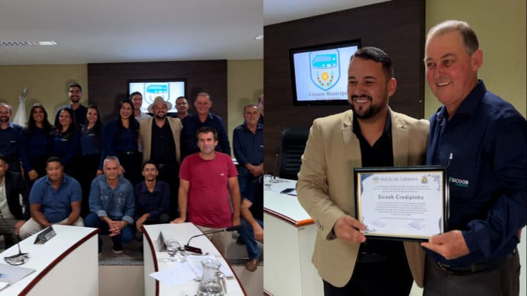 Aos 33 anos, Sicoob Credipinho recebe moção de aplauso e passa a movimentar as contas da Câmara em João Pinheiro