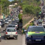 Apoiadores de Flávio Bolsonaro realizam carreata em João Pinheiro